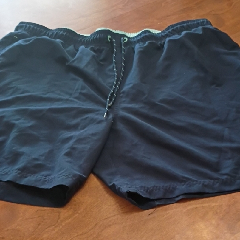 Mint Green and Navy Blue Swim Trunks George Size 2XL